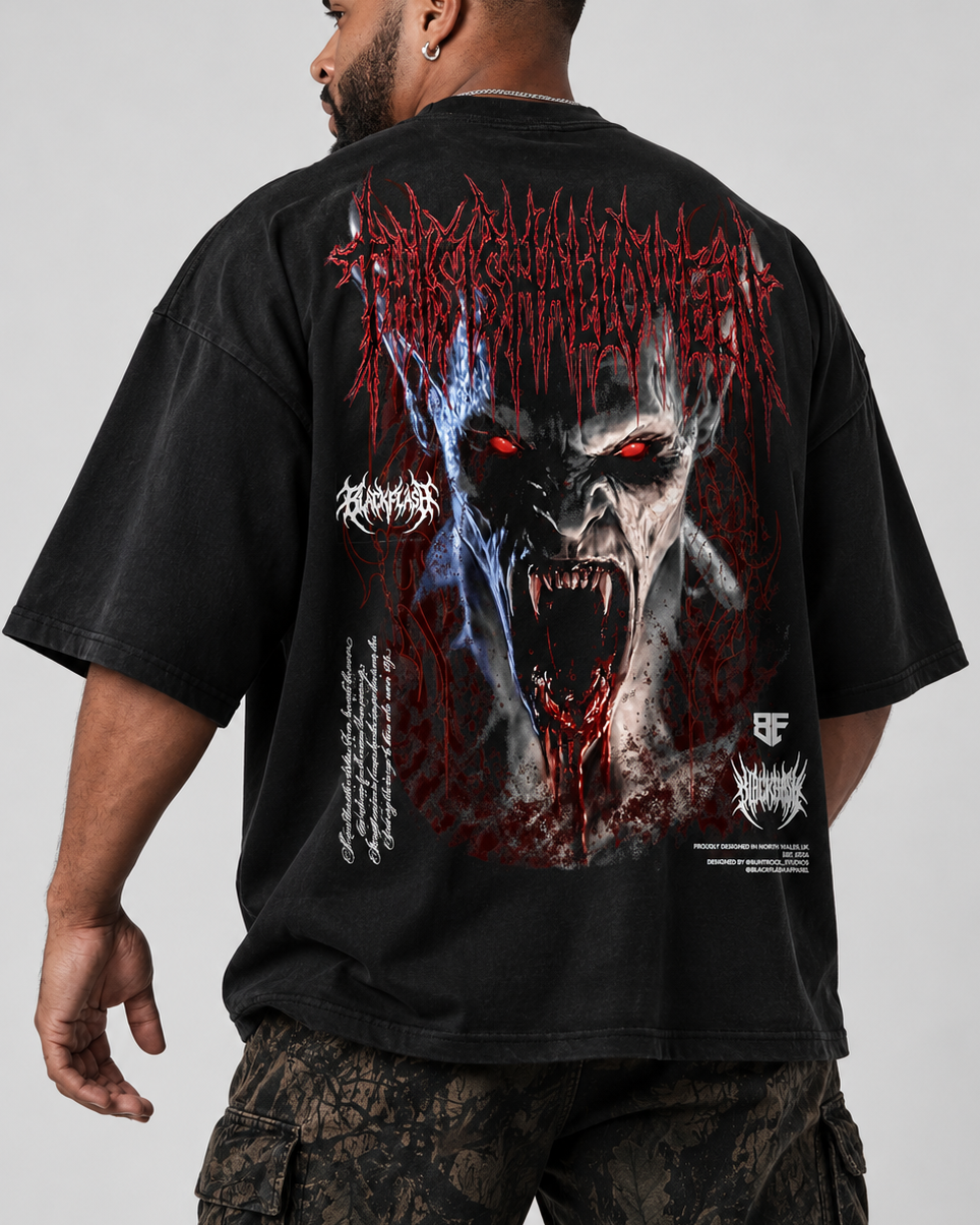 DRACULA Extra Oversized Drop Shoulder T-Shirt