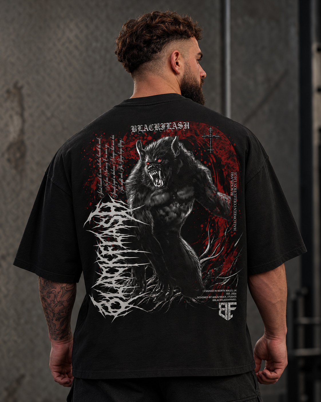 WEREWOLF Oversized Drop Shoulder T-Shirt