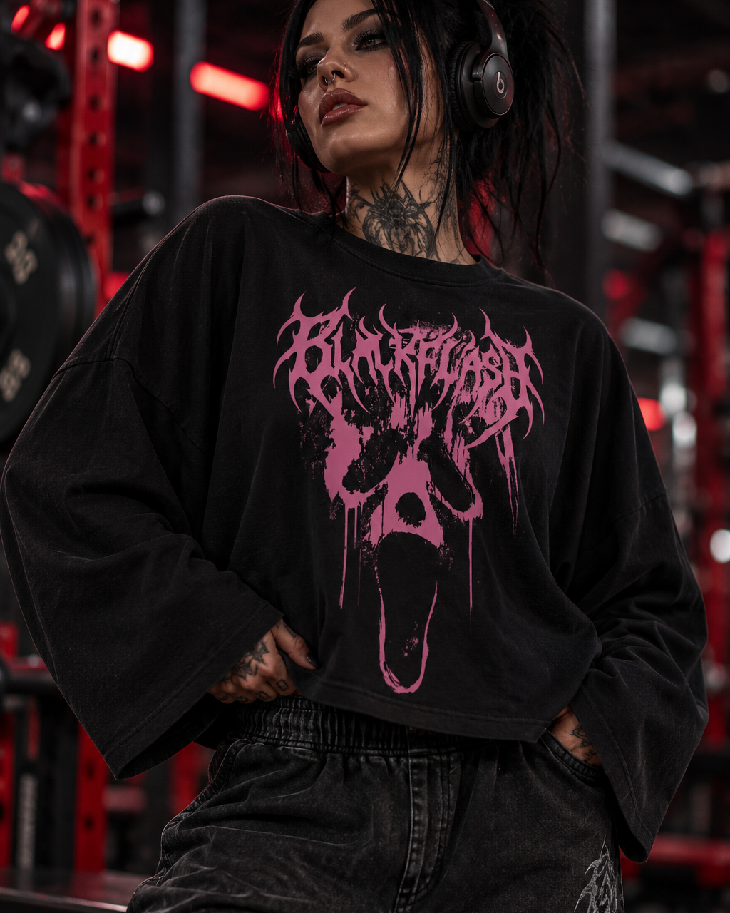 PRETTY VICIOUS Women's Boxy Batwing Sleeve T-Shirt