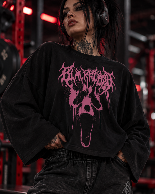 PRETTY VICIOUS Women's Boxy Batwing Sleeve T-Shirt