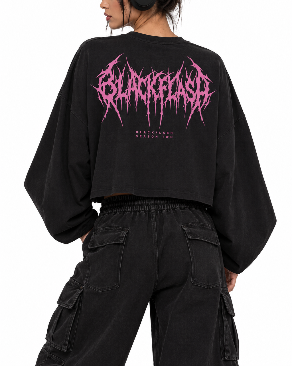PRETTY VICIOUS Women's Boxy Batwing Sleeve T-Shirt