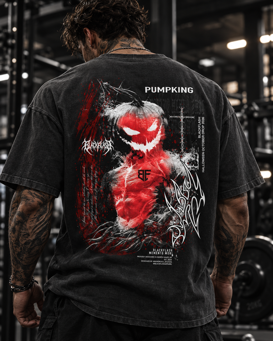 PUMPKING Vintage Washed Oversized Cotton T-Shirt