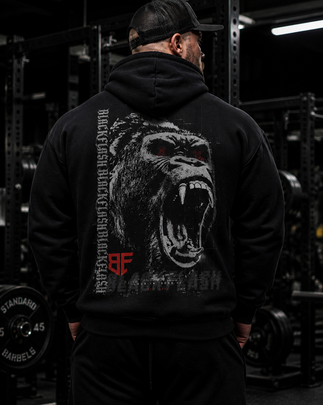 ‘APEX RAGE’ Essential Oversized Boxy Fit Fleece Hoodie