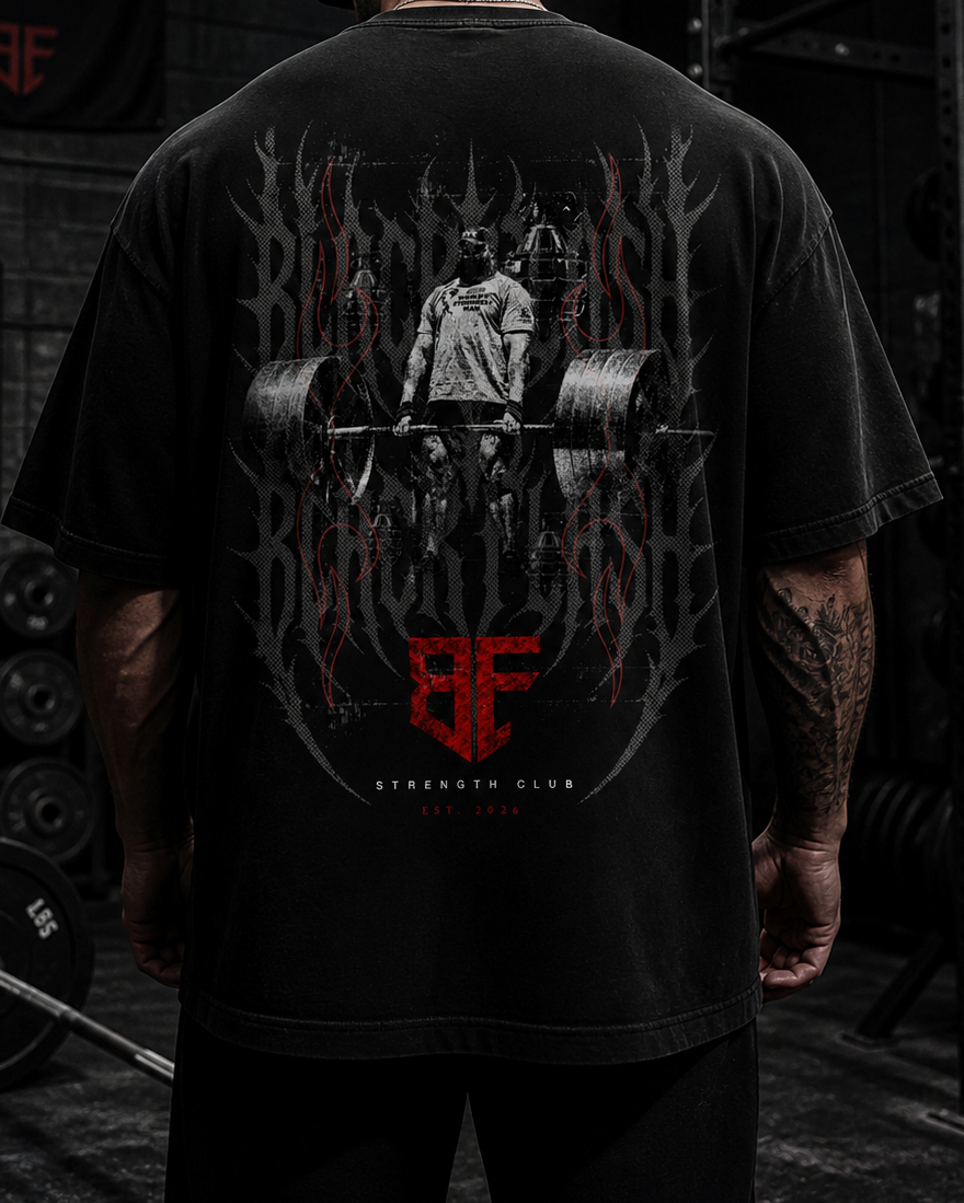 ‘IRON RITUAL’ - Vintage Washed Oversized Cotton T-Shirt