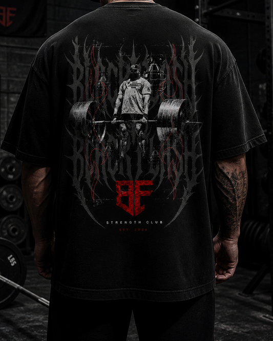 ‘IRON RITUAL’ - Vintage Washed Oversized Cotton T-Shirt