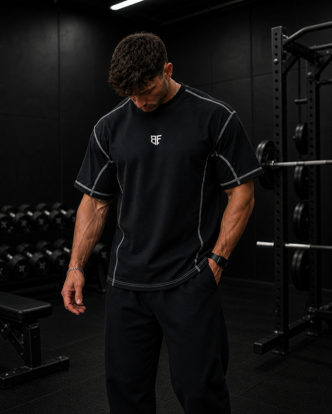 ‘Claw & Core’ | Contrast-Stitched Cotton T-Shirt