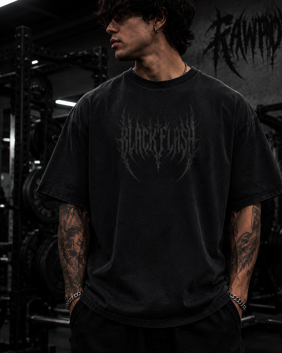 ‘Claw & Core’ Vintage Washed Oversized Cotton T-Shirt