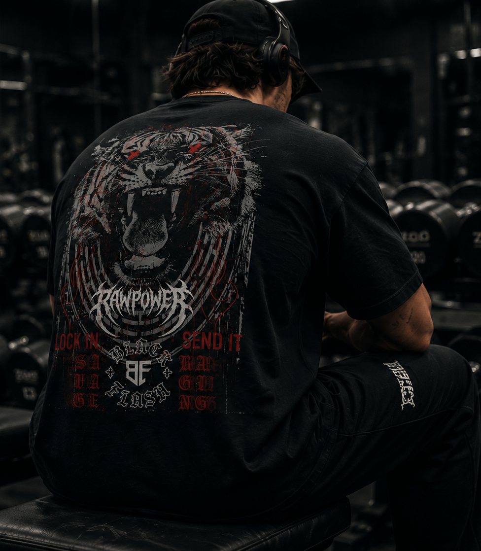 ‘Claw & Core’ Vintage Washed Oversized Cotton T-Shirt