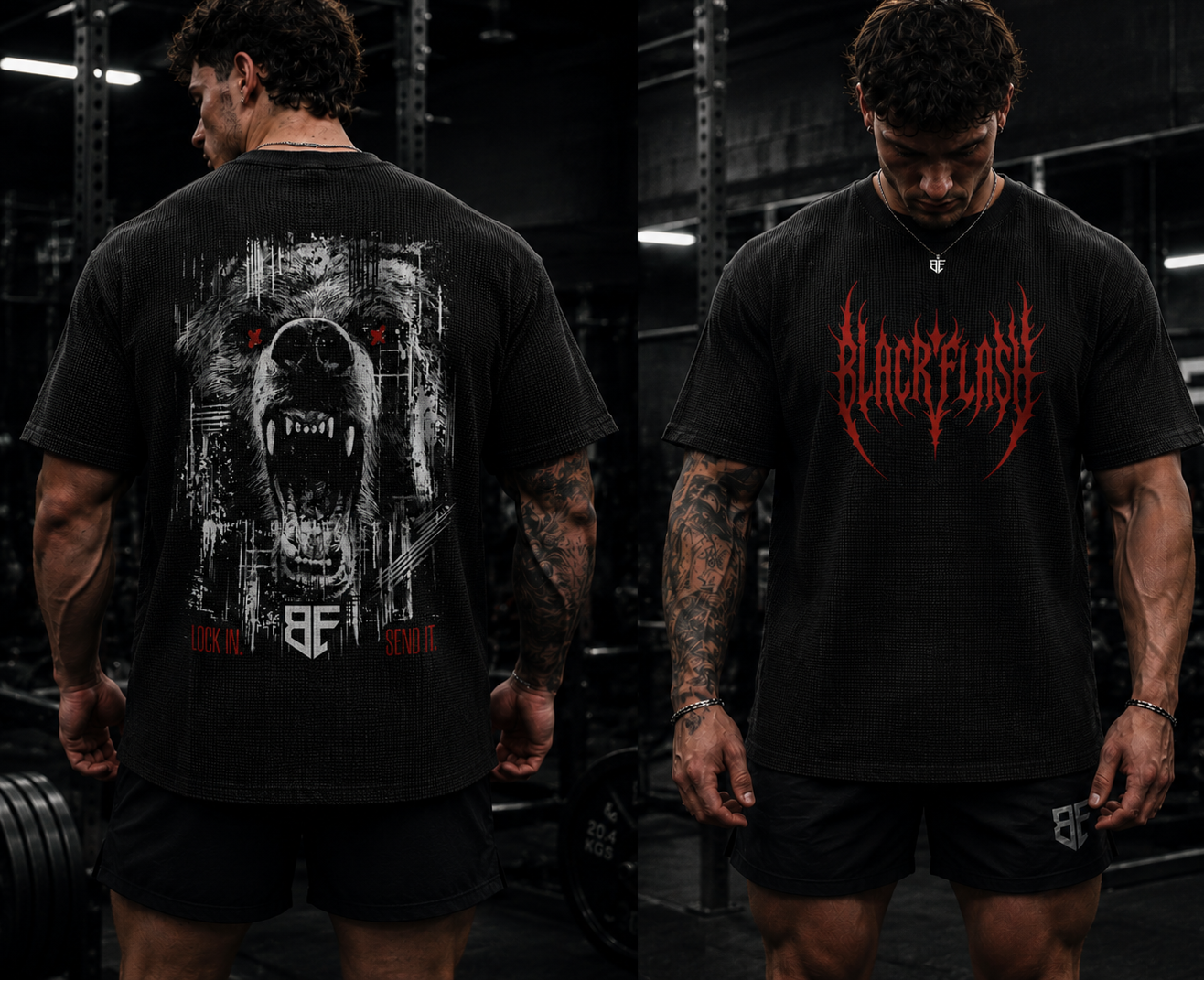 ‘BAR BREAKER’ Premium Mineral Wash Waffle Knit T-Shirt