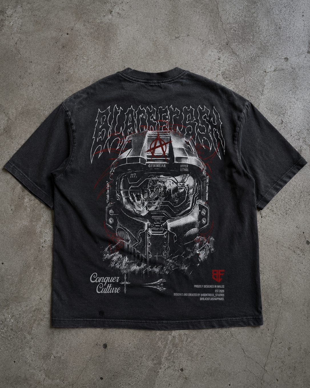‘SPARTAN GEN’ | Vintage Washed Oversized Cotton T-Shirt
