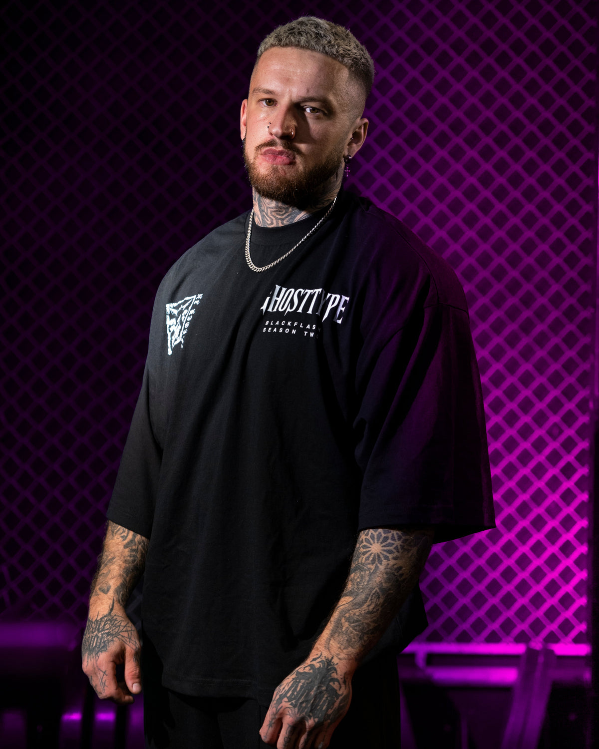 PHANTOM GRIN Extra Oversized Drop Shoulder T-Shirt