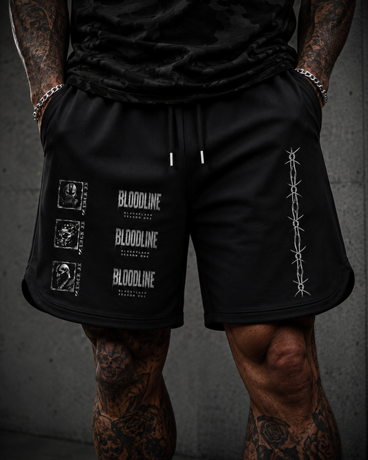 ‘BLOODLINE’ Mesh-Lined Quick-Dry Performance Shorts