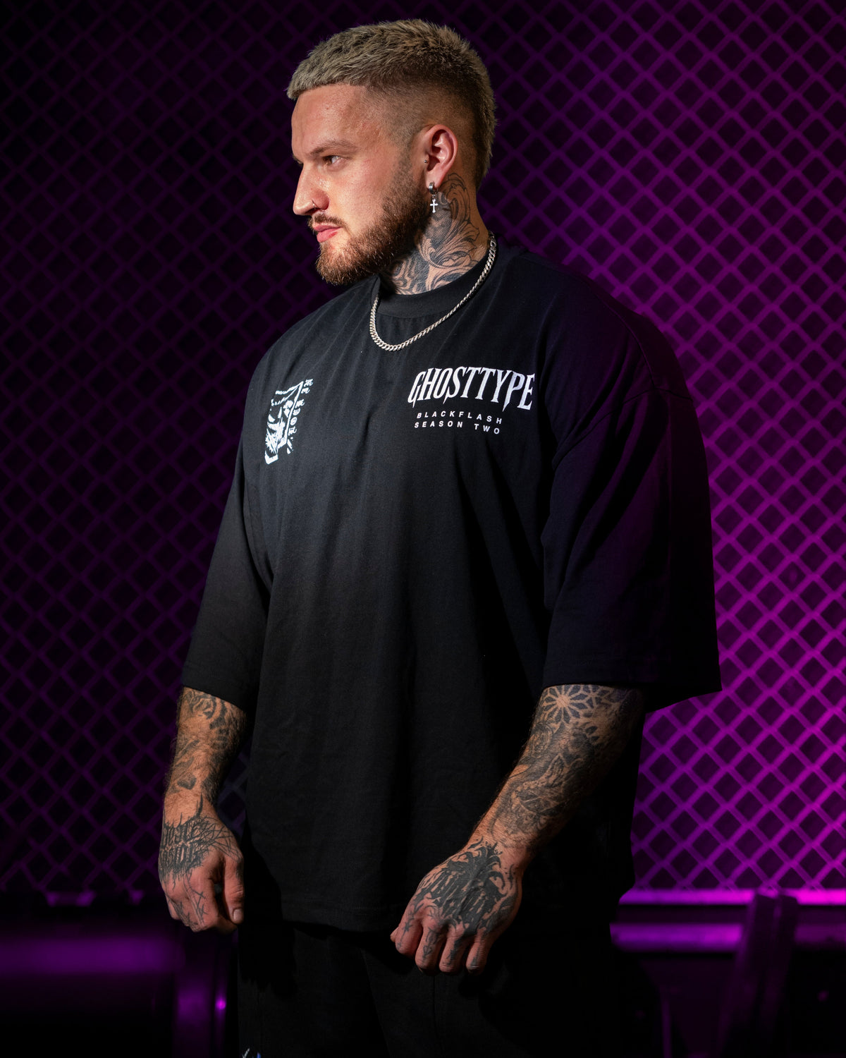 PHANTOM GRIN Extra Oversized Drop Shoulder T-Shirt