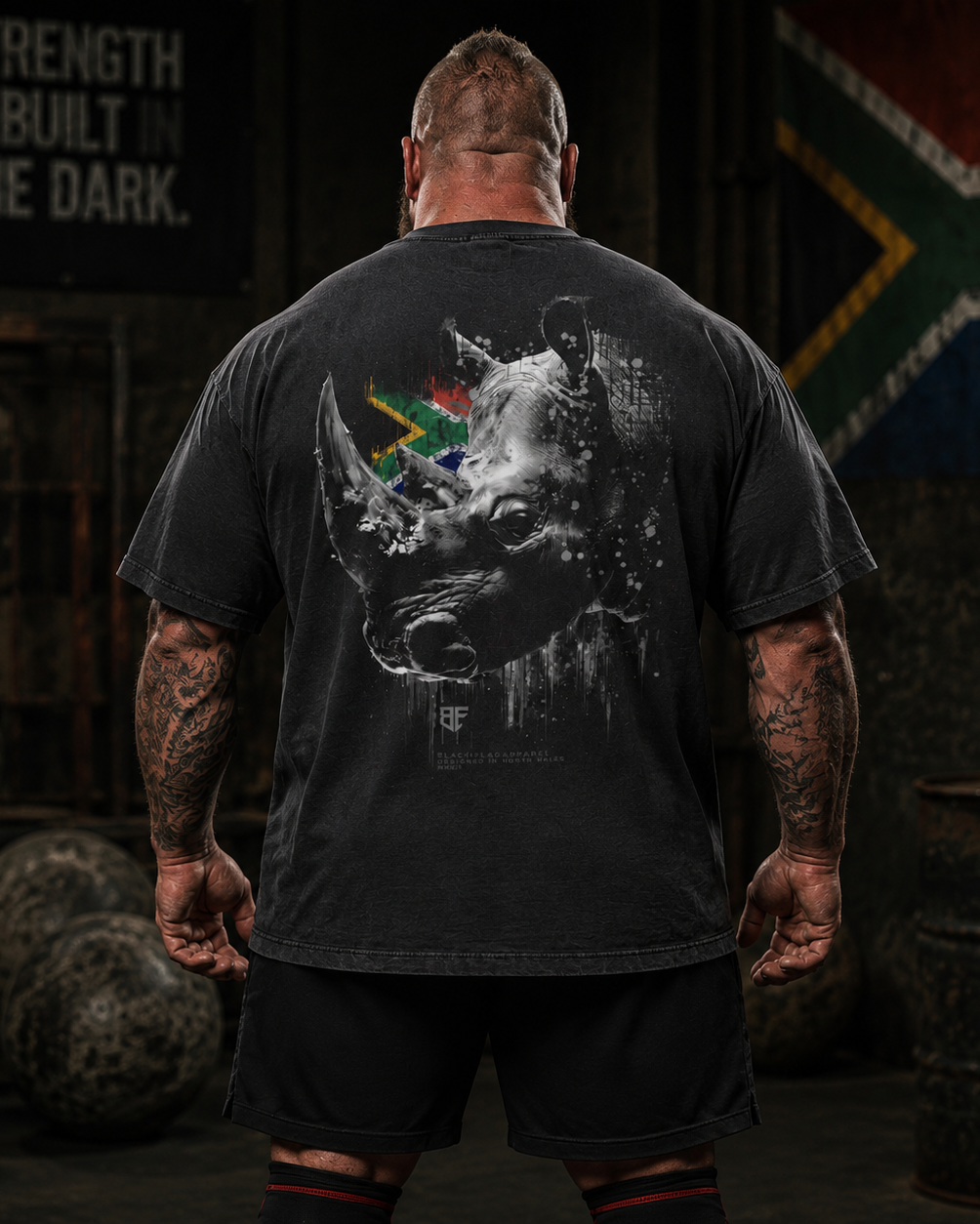 RAYNO RHINO NEL Inspired Vintage Washed Oversized Cotton T-Shirt