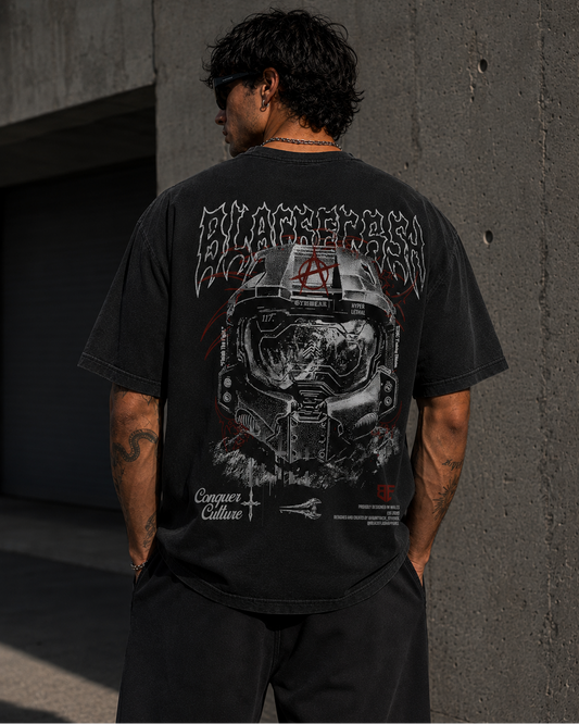 ‘SPARTAN GEN’ | Vintage Washed Oversized Cotton T-Shirt