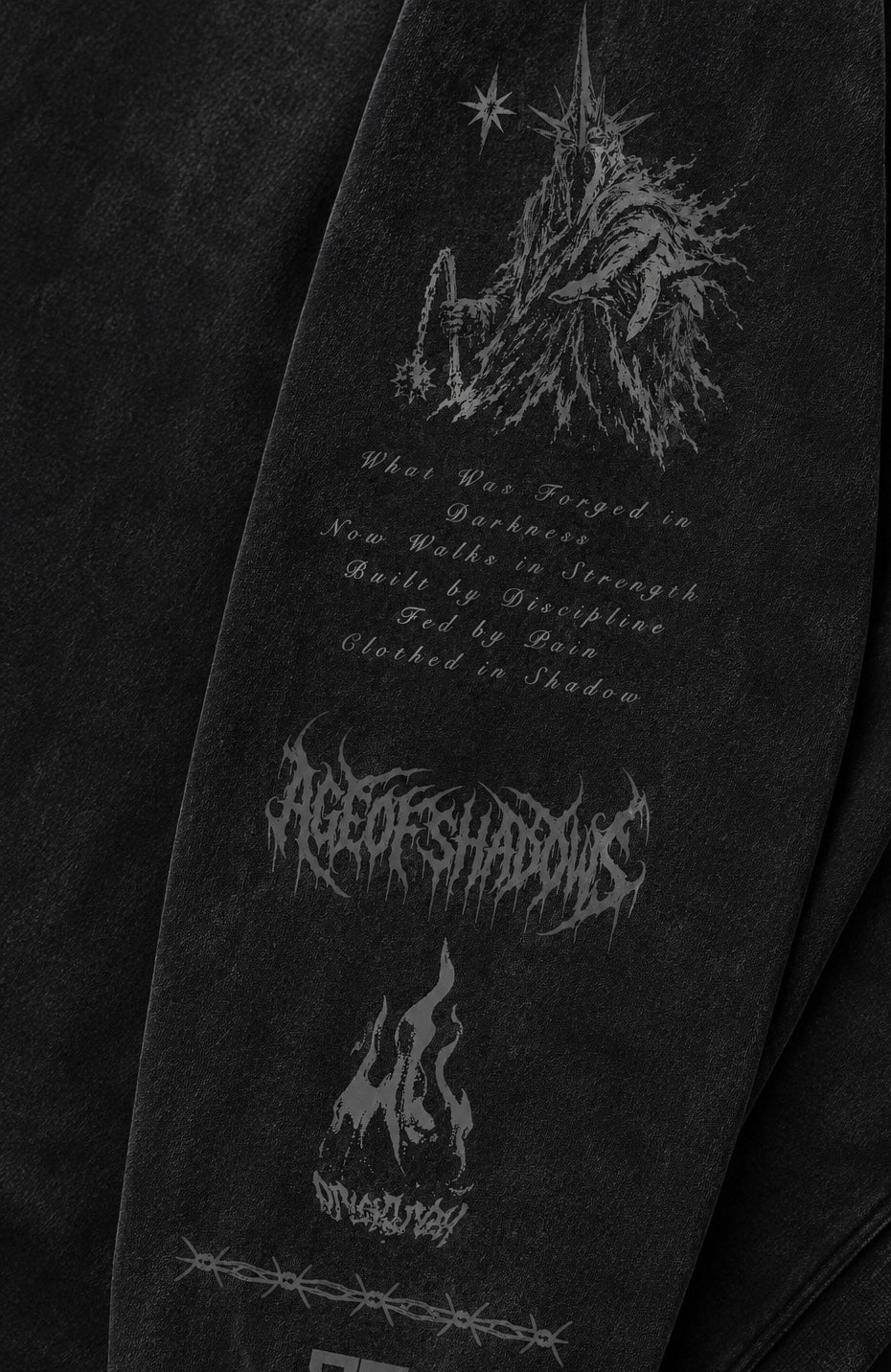 ‘WITCH KING’ Vintage Washed Long Sleeve