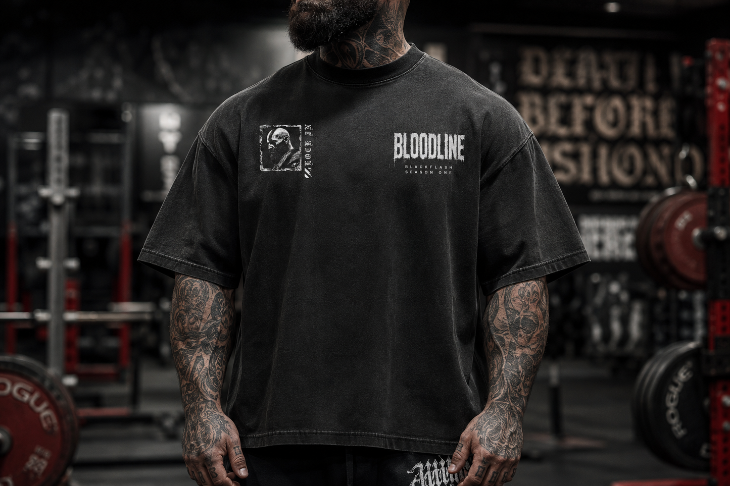 ‘GHOST OF WAR’ | Vintage Washed Oversized Cotton T-Shirt