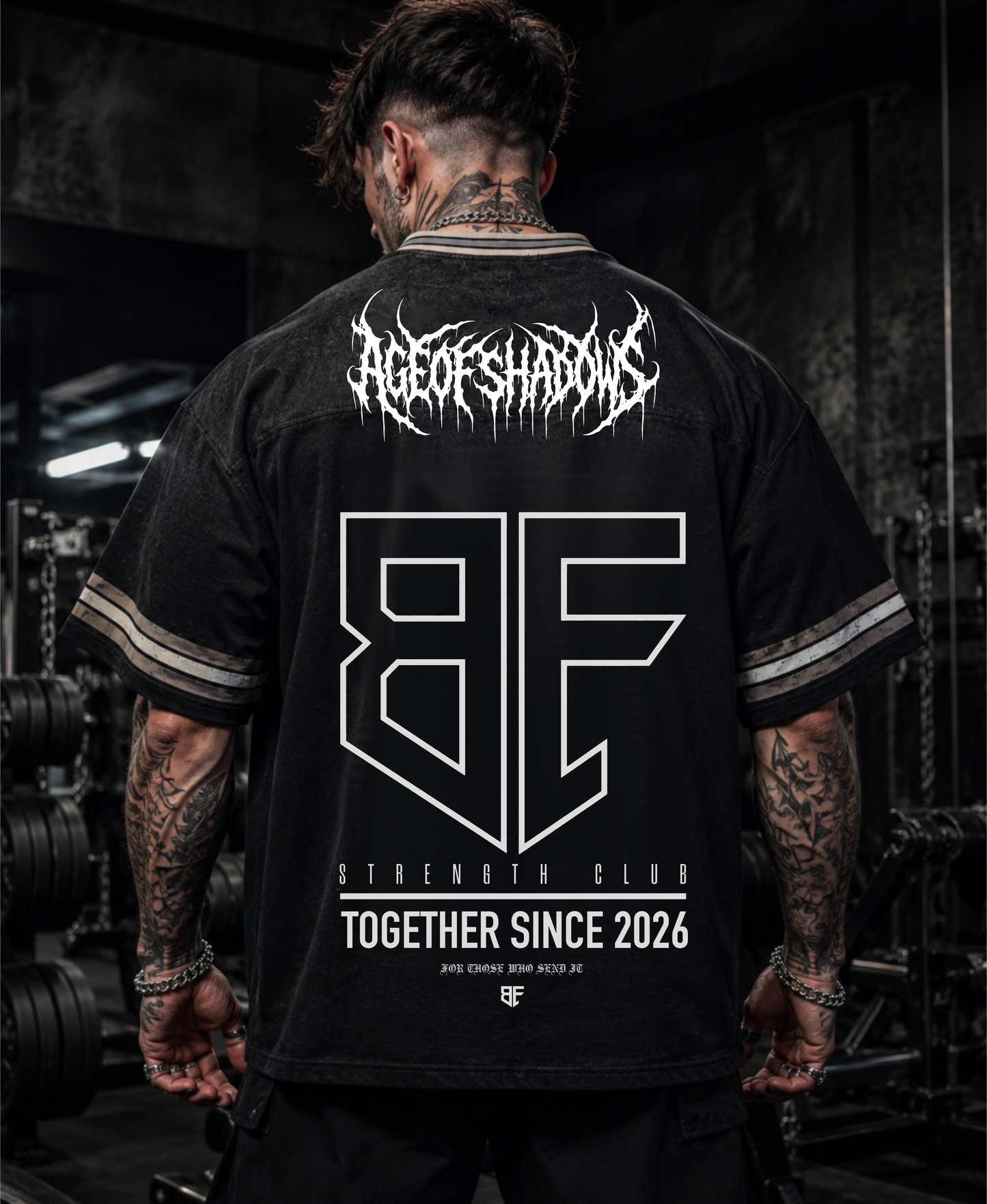 ‘AGE OF SHADOWS’ Boxy Striped Jersey