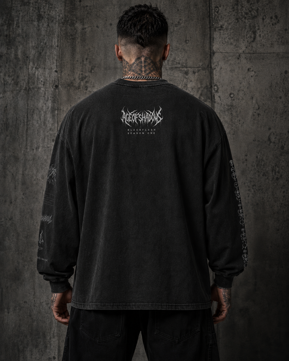 ‘WITCH KING’ Vintage Washed Long Sleeve