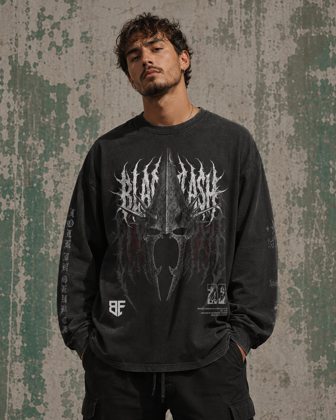 ‘WITCH KING’ Vintage Washed Long Sleeve