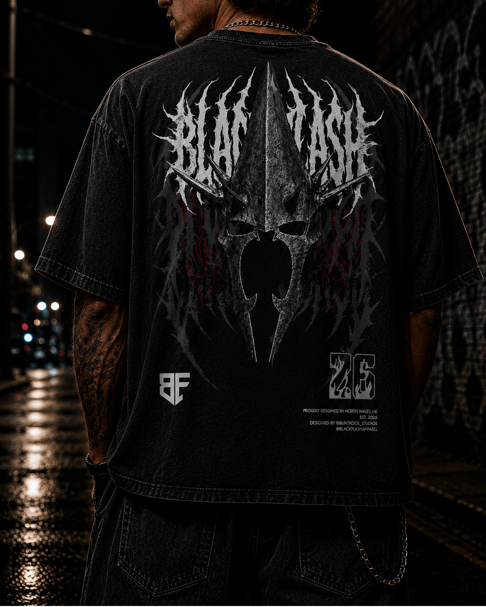 ‘WITCH KING’ Vintage Washed Oversized Cotton T-Shirt