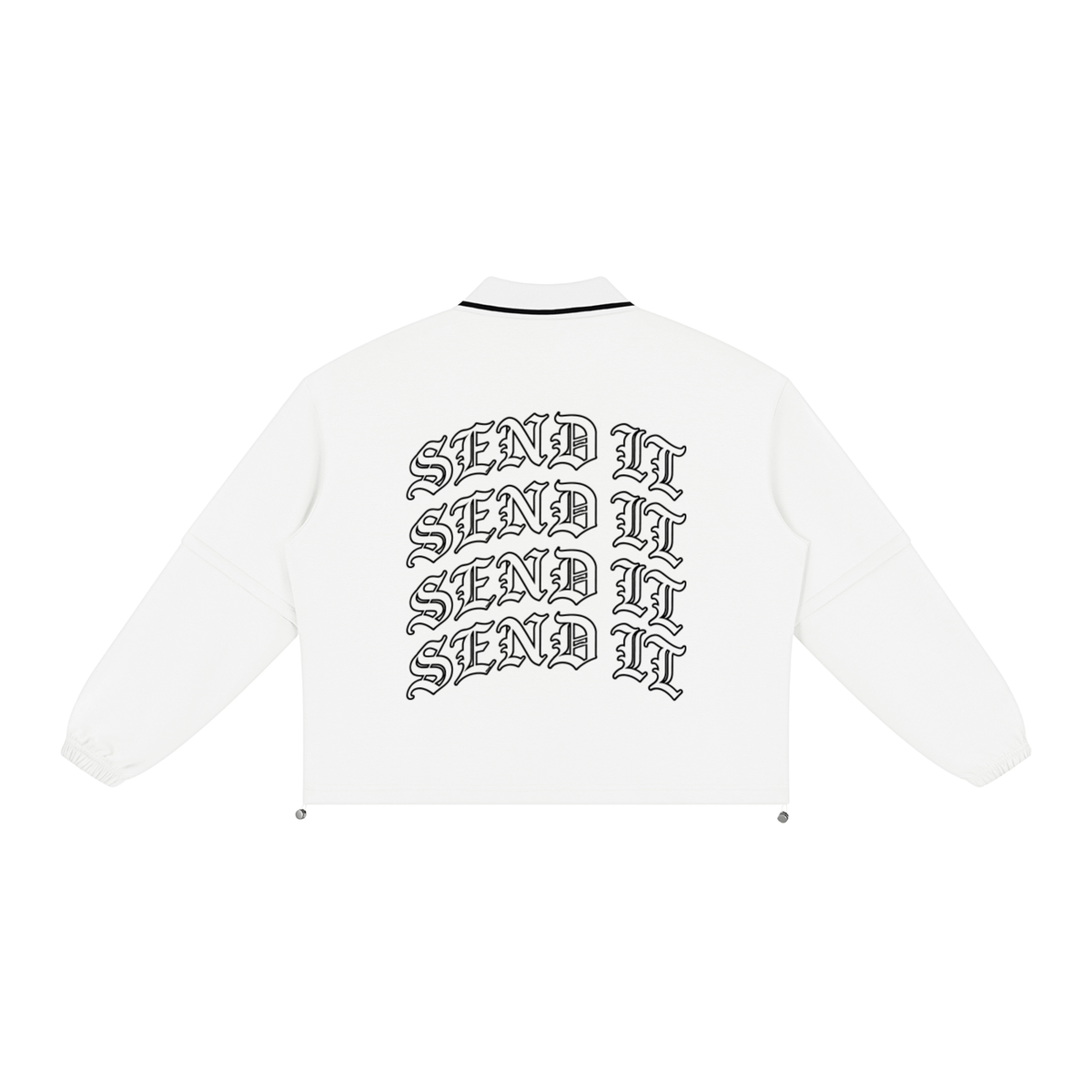 DARKTYPE Boxy Collared Detachable Sweatshirt