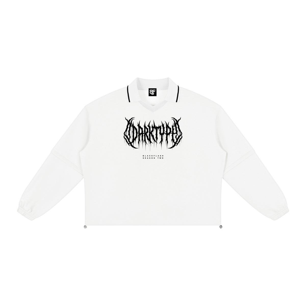 DARKTYPE Boxy Collared Detachable Sweatshirt