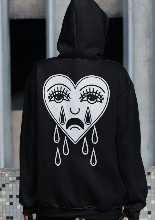Tears Back Print Classic Unisex Pullover Hoodie