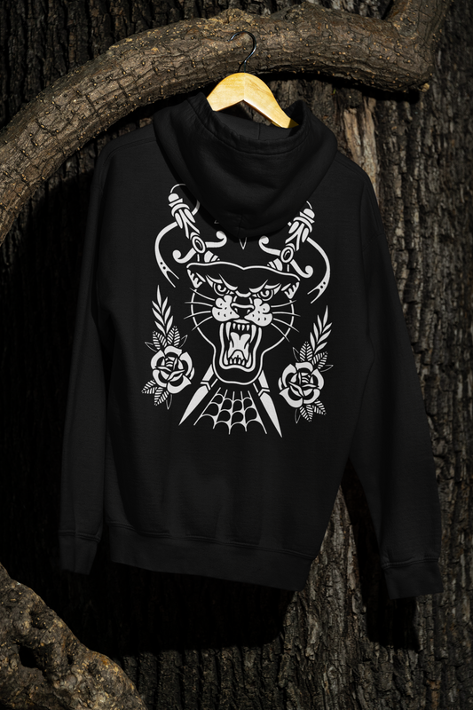 Panther Back Print Classic Unisex Pullover Hoodie