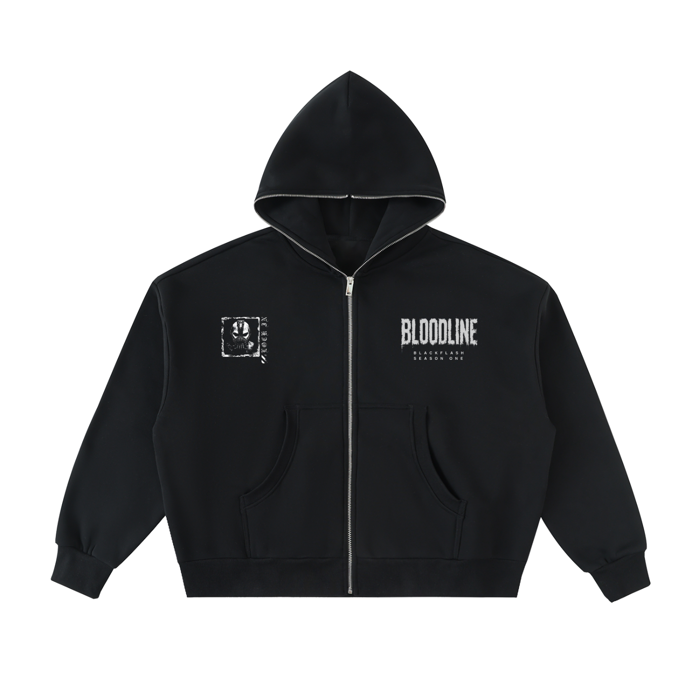 ‘VENOM SAINT’ | Fleeced Full-Zip Boxy Hoodie