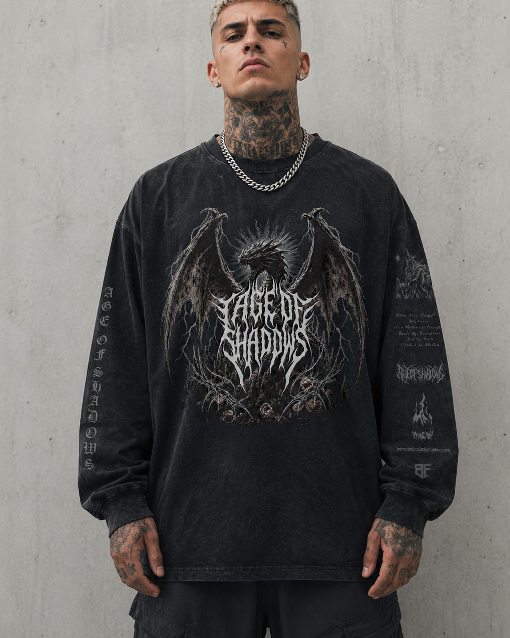 'SHADOW WYRM' Vintage Long Sleeve
