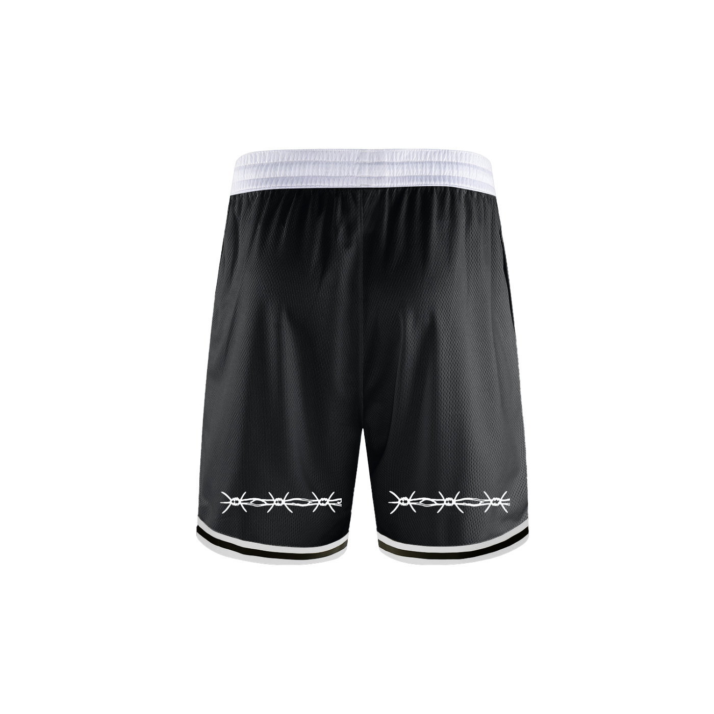 ‘BLOODLINE’ Classic Stripe Trim Basketball Shorts