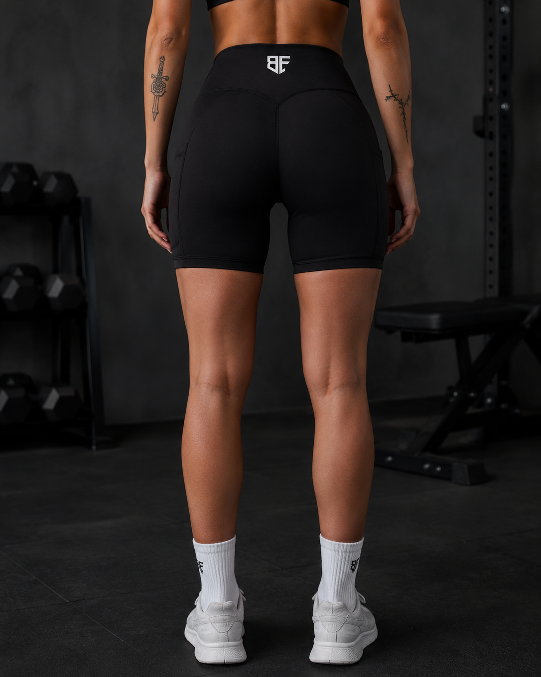 BLACKFLASH High-Waisted Pocket Biker Shorts