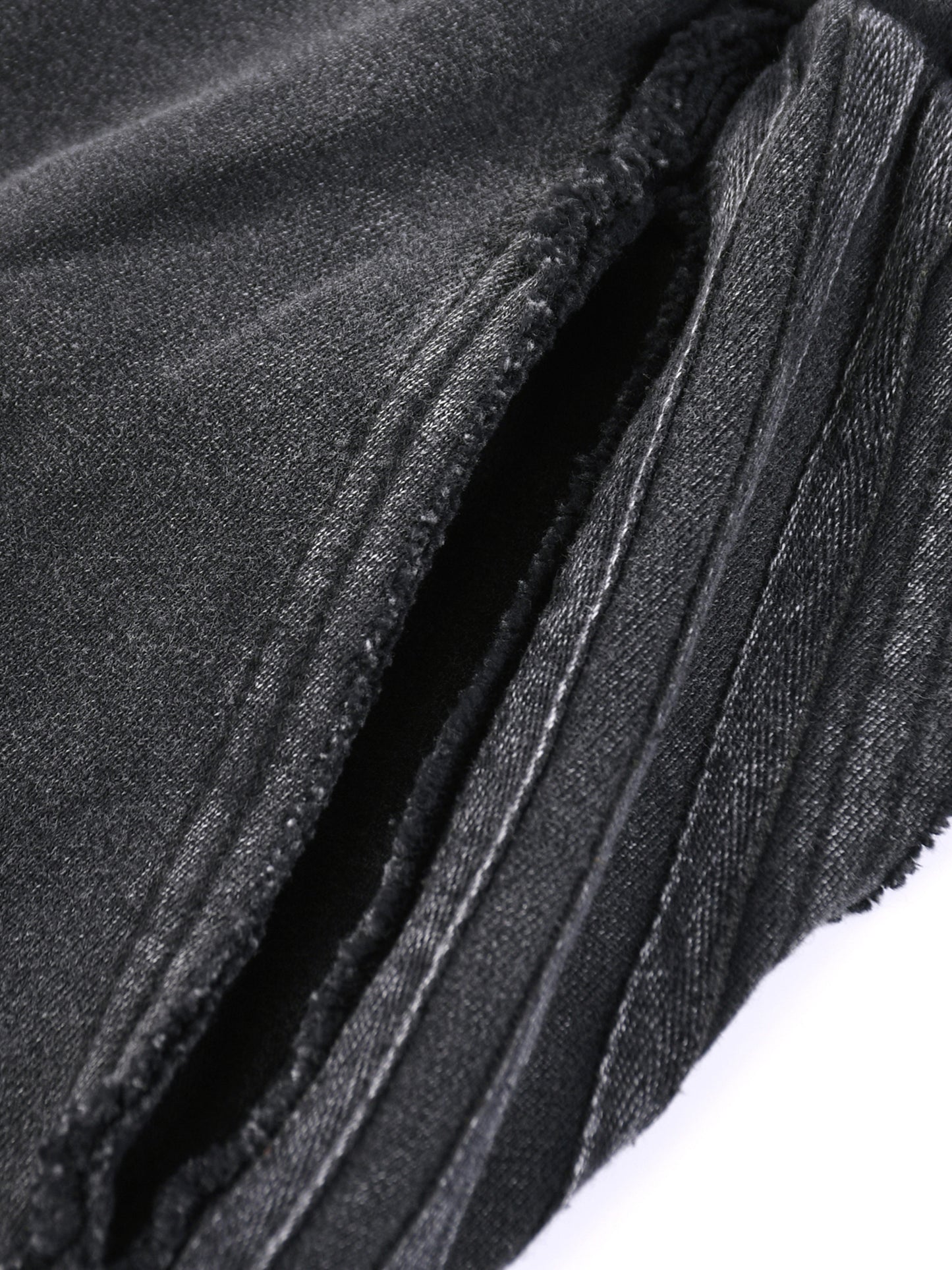 ‘BLOODLINE’ Snow Washed Tape Raw Edge Sweatpants