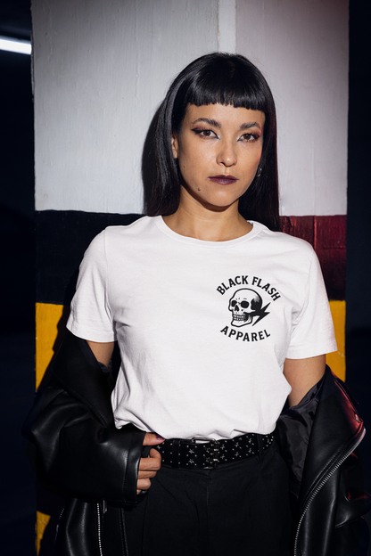 Black Flash Logo Tee No1 Heavyweight Unisex Crewneck T-shirt