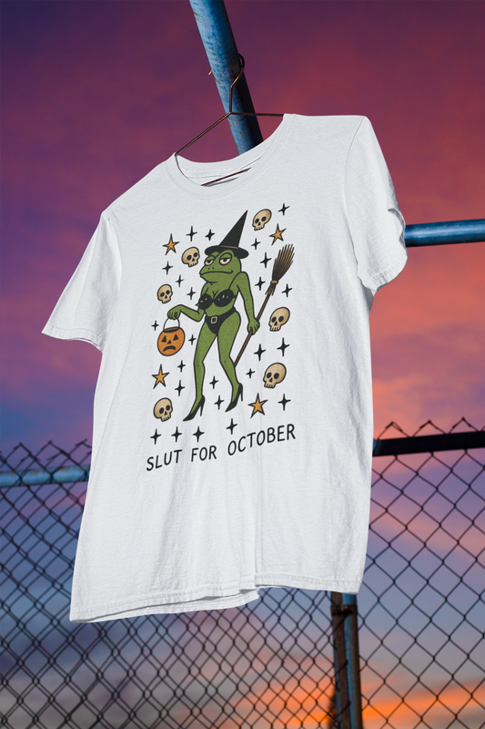 Slut For October Heavyweight Unisex Crewneck T-shirt