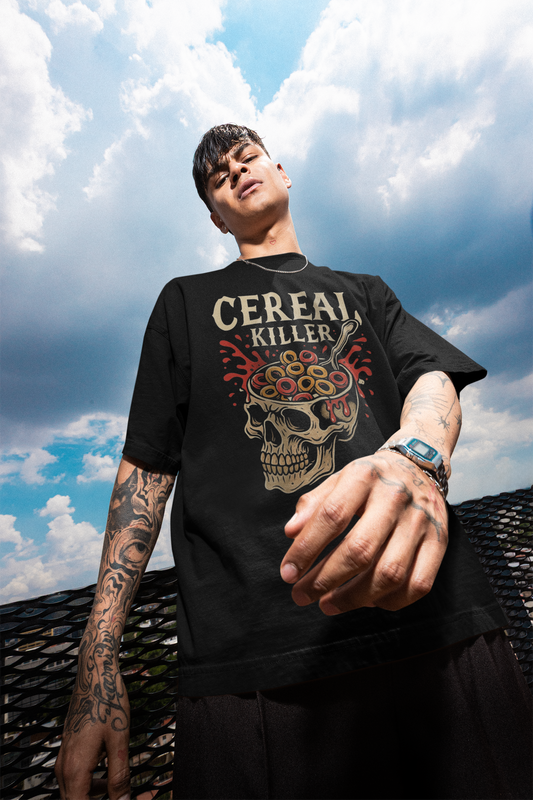 Cereal Killer Heavyweight Unisex Crewneck T-shirt