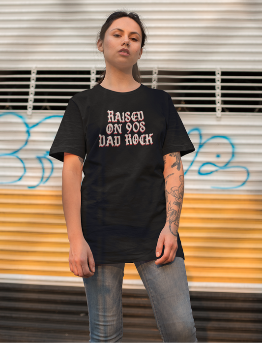 Raised On 90s Dad Rock Heavyweight Unisex Crewneck T-shirt